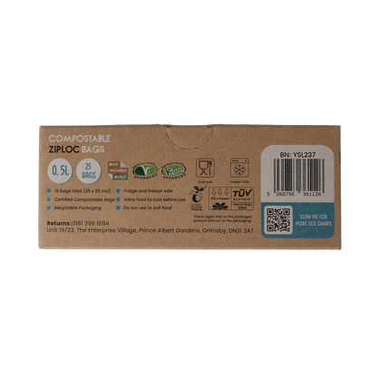 Eco Green Living Bewaarzakjes hersluitbaar 0.5 liter 15.00 Stuks