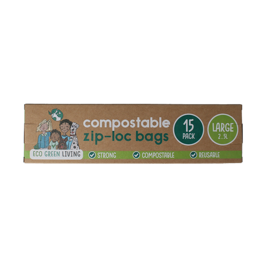 Eco Green Living Bewaarzakjes hersluitbaar 2.5 liter 15.00 Stuks
