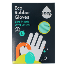 Seep Handschoen fairtrade rubber composteerbaar mt L 1.00 Paar
