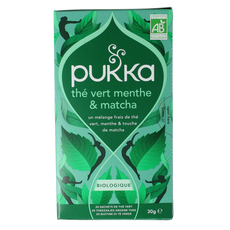 Pukka Mint matcha green tea bio 20.00 Zakjes