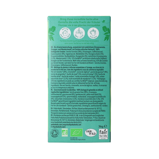 Pukka Citrus Yerba Green bio 20.00 Zakjes