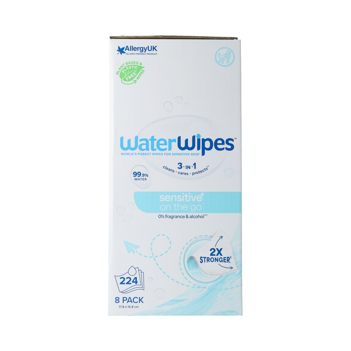 Waterwipes Waterwipes On The Go 8 x 28st  8.00 Stuks
