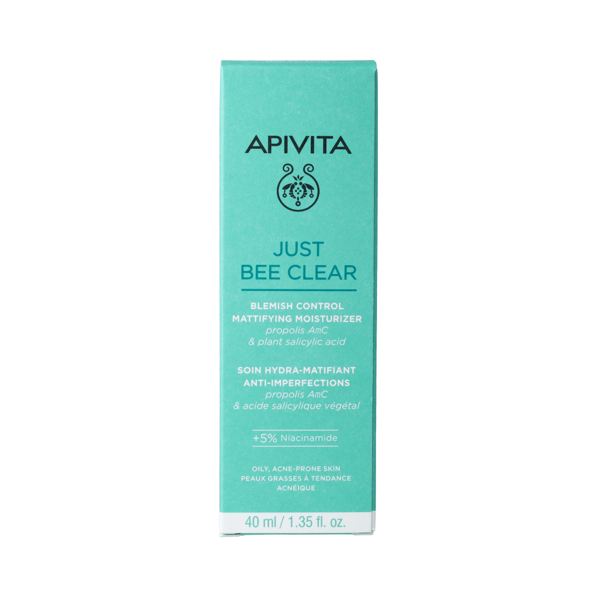 APIVITA Just bee clear moisturizer 40.00 Milliliter