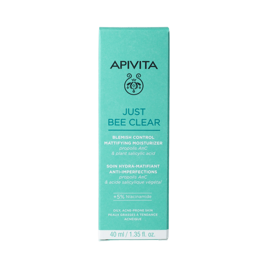 APIVITA Just bee clear moisturizer 40.00 Milliliter