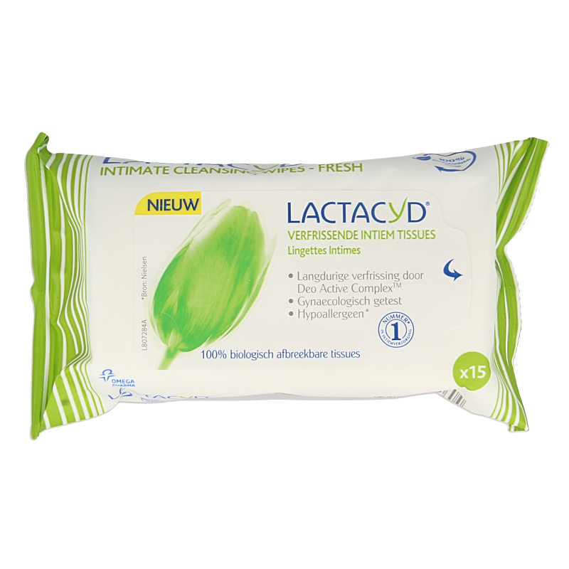 Lactacyd Tissues verfrissend 15 Stuks