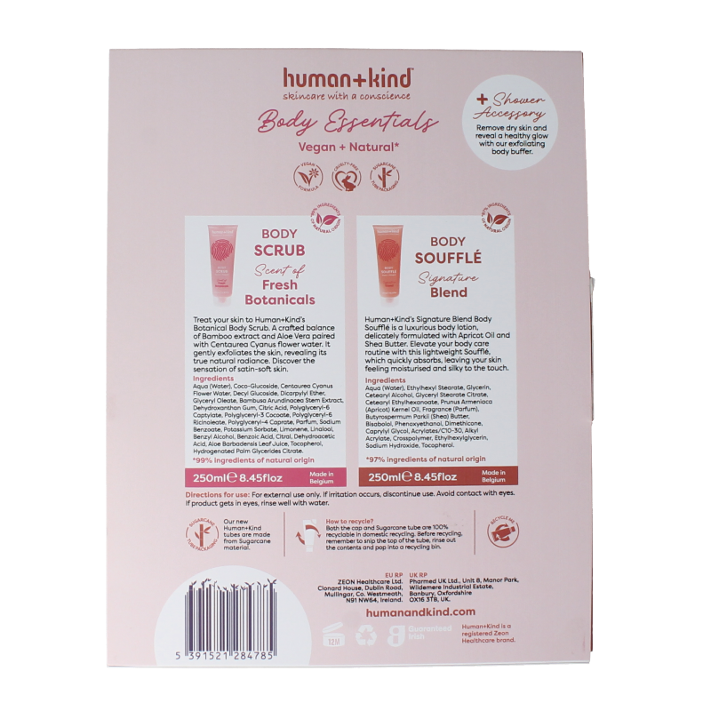 Human+Kind Giftset body essentials 1 Stuks