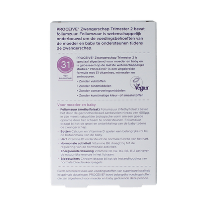 Proceive Kinderwens trimester 2 60.00 Capsules