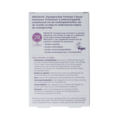 Proceive Kinderwens trimester 3 60.00 Capsules