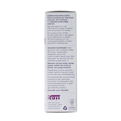 Proceive Kinderwens trimester 3 60.00 Capsules