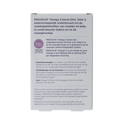 Proceive Kinderwens & zwangerschap omega 3 60.00 Capsules