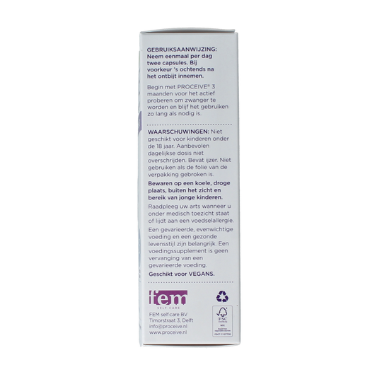 Proceive Kinderwens man 60.00 Capsules