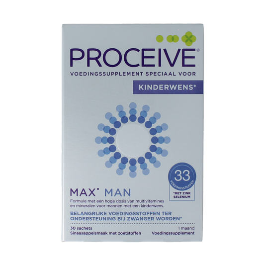 Proceive Kinderwens max man sachets 30 Stuks