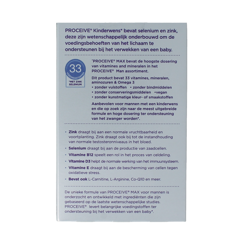 Proceive Kinderwens max man sachets 30 Stuks