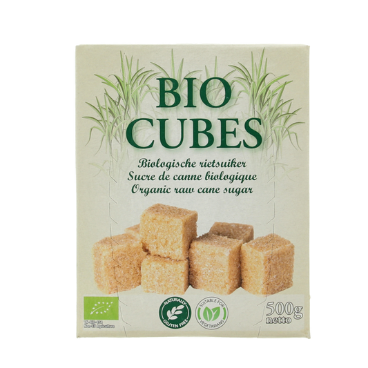 Hygiena Cubes rietsuikerklontjes bio 500 Gram