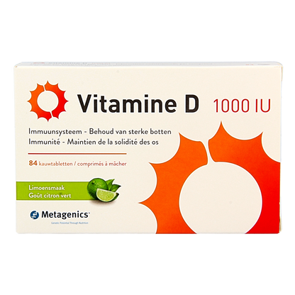 Metagenics Vitamine D 1000IU 84.00 Kauwtabletten