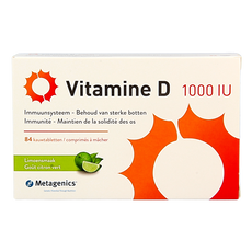 Metagenics Vitamine D 1000IU 84 Kauwtabletten