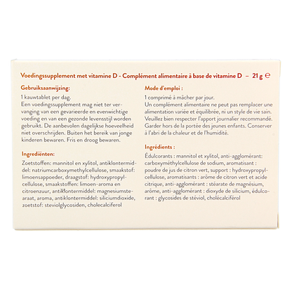 Metagenics Vitamine D 1000IU 84.00 Kauwtabletten