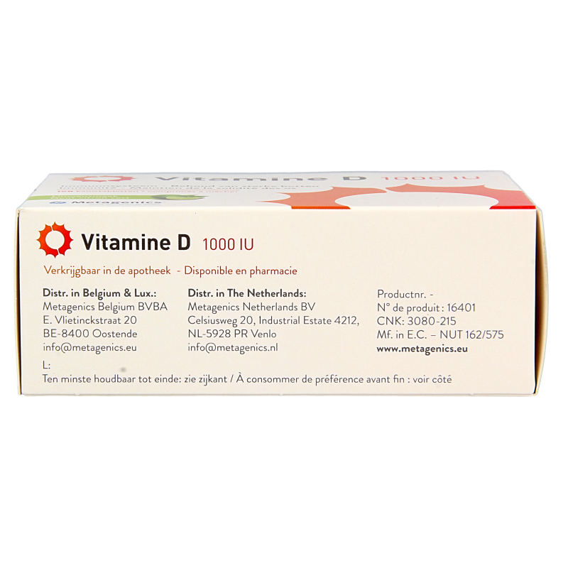 Metagenics Vitamine D 1000IU 168 Tabletten