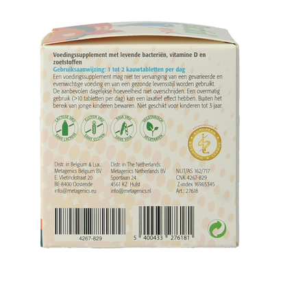 Metagenics Bactiol junior chew 60.00 Kauwtabletten