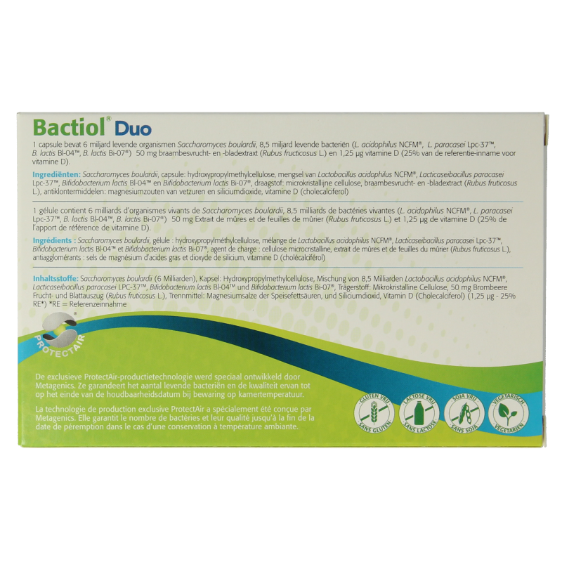 Metagenics Bactiol duo 30 Capsules