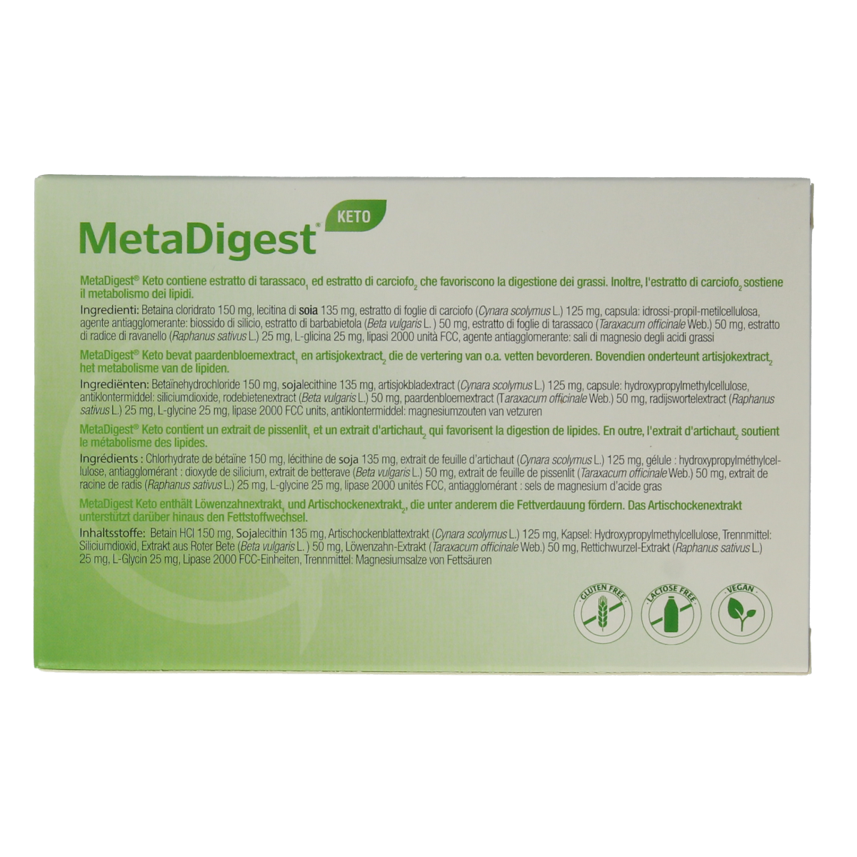 Metagenics Metadigest keto 30.00 Capsules