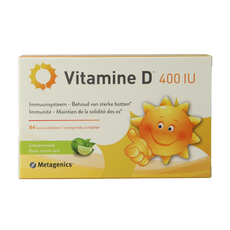 Metagenics Vitamine D 400IU 84 Kauwtabletten