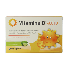 Metagenics Vitamine D 400IU 84.00 Kauwtabletten