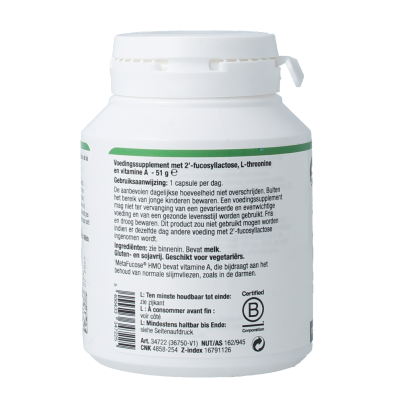 Metagenics Metafucose HMO NFD 90 Capsules