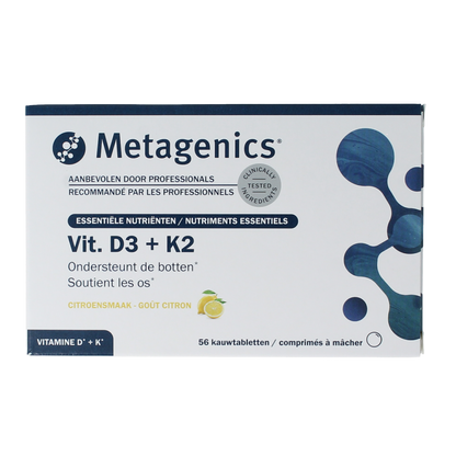 Metagenics Vitamine D3 +K2 NFD 56.00 Kauwtabletten