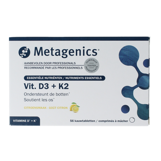Metagenics Vitamine D3 +K2 NFD 56 Kauwtabletten