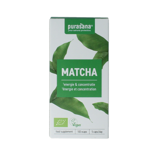 Purasana Matcha vegan bio 100 Vegetarische capsules