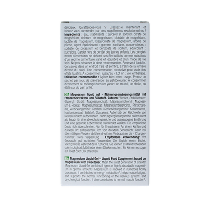 Purasana Magnesium liquid gelstick 10ml 15.00 Stuks