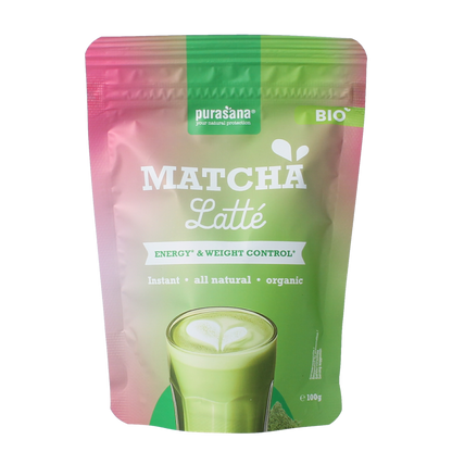 Purasana Instant matcha latte bio 100.00 Gram