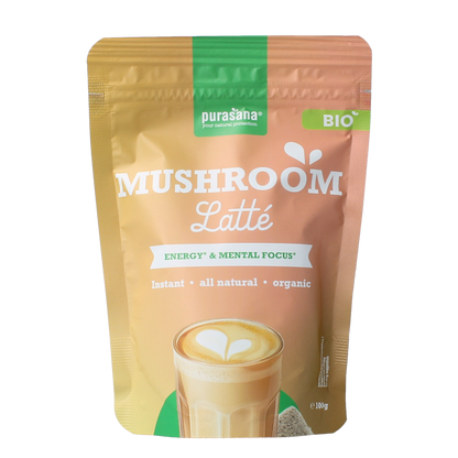 Purasana Instant mushroom latte bio 100.00 Gram