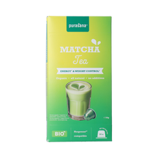 Purasana Instant Matcha Thee Capsules 16x1g bio  16.00 Capsules