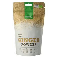 Purasana Gember poeder vegan bio 200.00 Gram