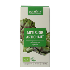 Purasana Artisjok vegan bio 60.00 Vegetarische capsules
