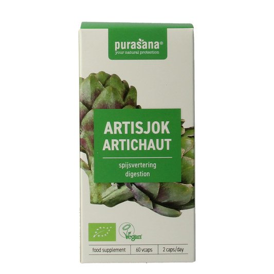 Purasana Artisjok vegan bio 60 Vegetarische capsules