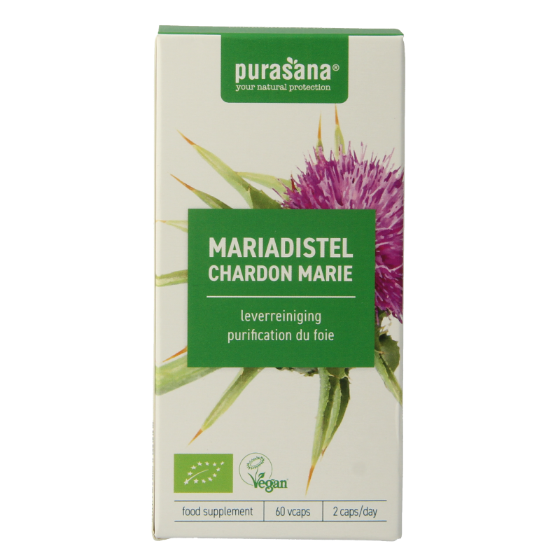 Purasana Mariadistel vegan bio 60 Vegetarische capsules