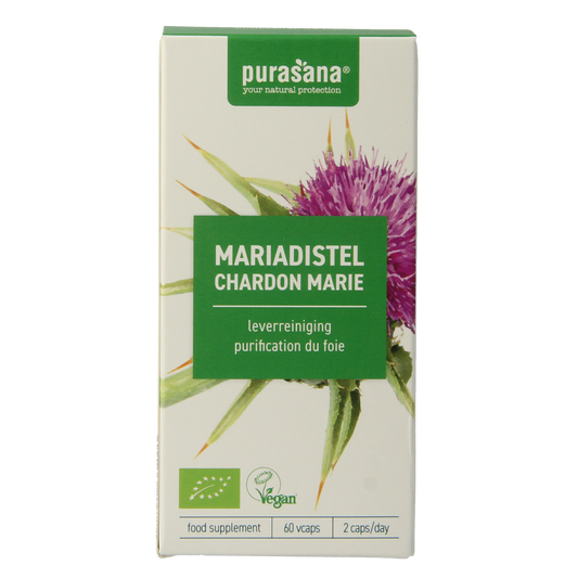 Purasana Mariadistel vegan bio 60.00 Vegetarische capsules