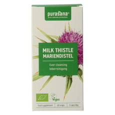 Purasana Mariadistel vegan bio 60.00 Vegetarische capsules