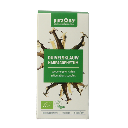 Purasana Duivelsklauw vegan bio 120.00 Vegetarische capsules