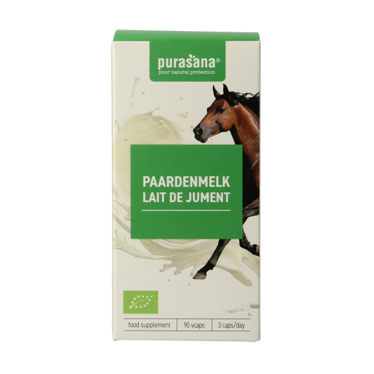 Purasana Paardenmelk bio 90 Vegetarische capsules