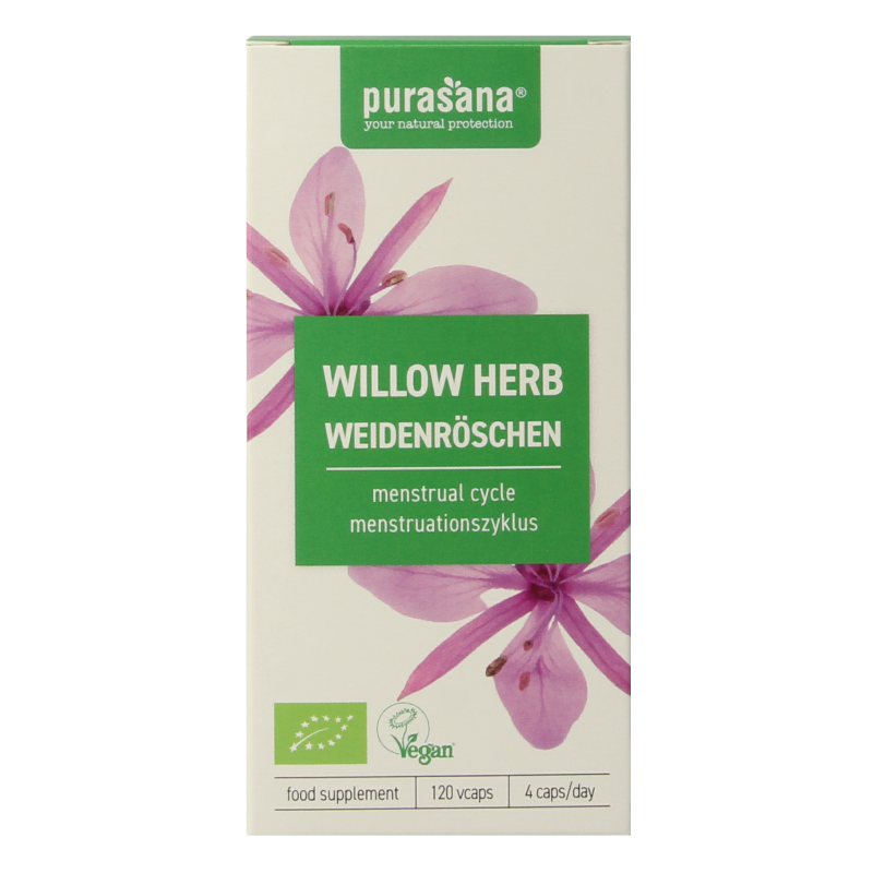 Purasana Wilgenroosje vegan bio 120 Vegetarische capsules