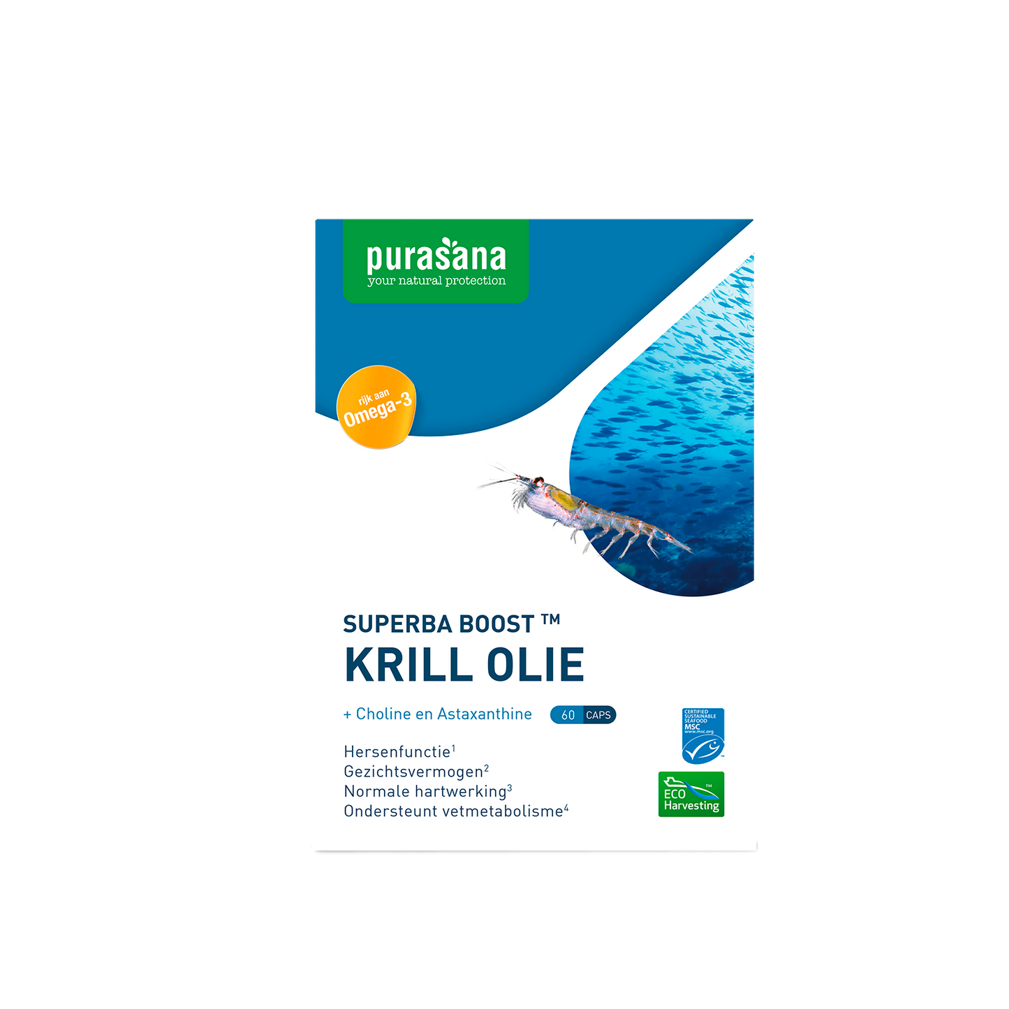 Purasana Krill olie 60 Capsules