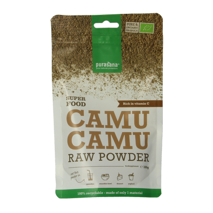 Purasana Camu Camu poeder vegan bio 100.00 Gram