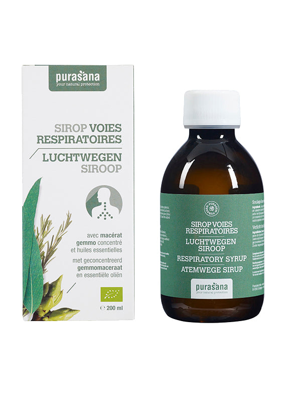 Purasana Puragem luchtwegen siroop bio 200 Milliliter