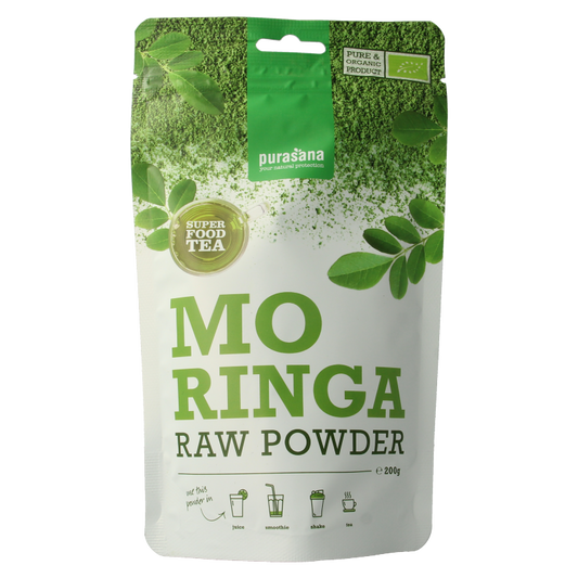 Purasana Moringa poeder vegan bio 200 Gram