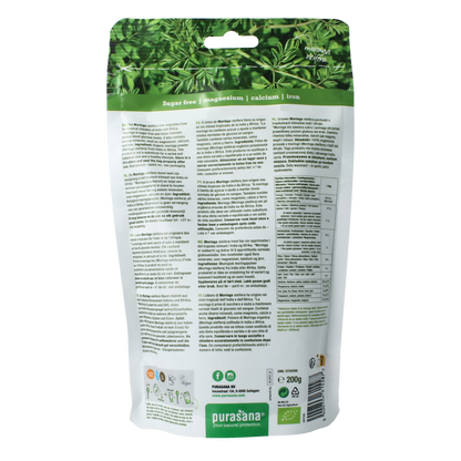 Purasana Moringa poeder vegan bio 200.00 Gram