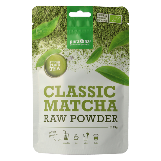 Purasana Matcha classic poeder vegan bio 75.00 Gram